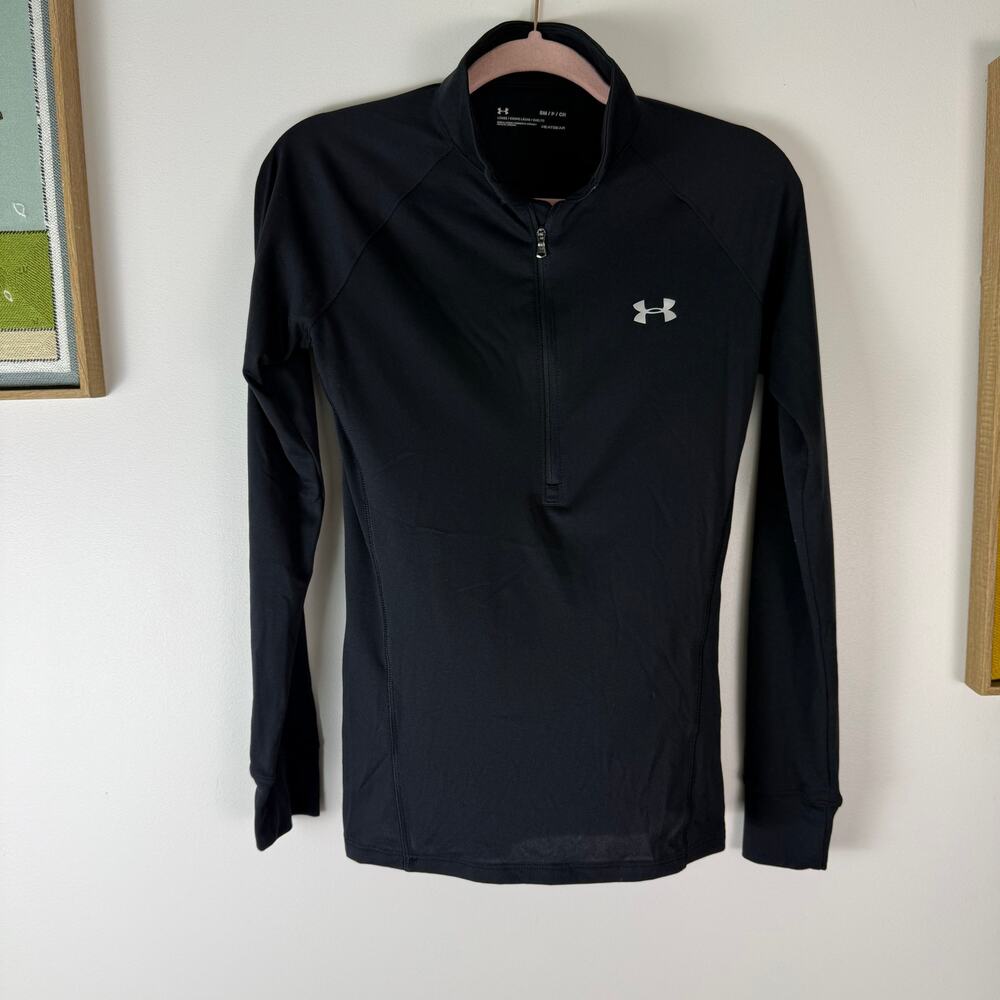 Under Armour 1/2 zip long sleeve black Small - Picture 3 of 10
